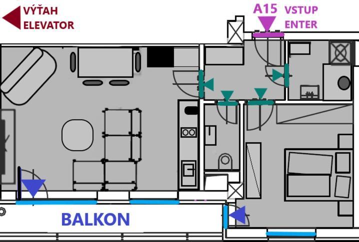 Apartment Mala Praha & Parking In The Garage Zilina Bagian luar foto